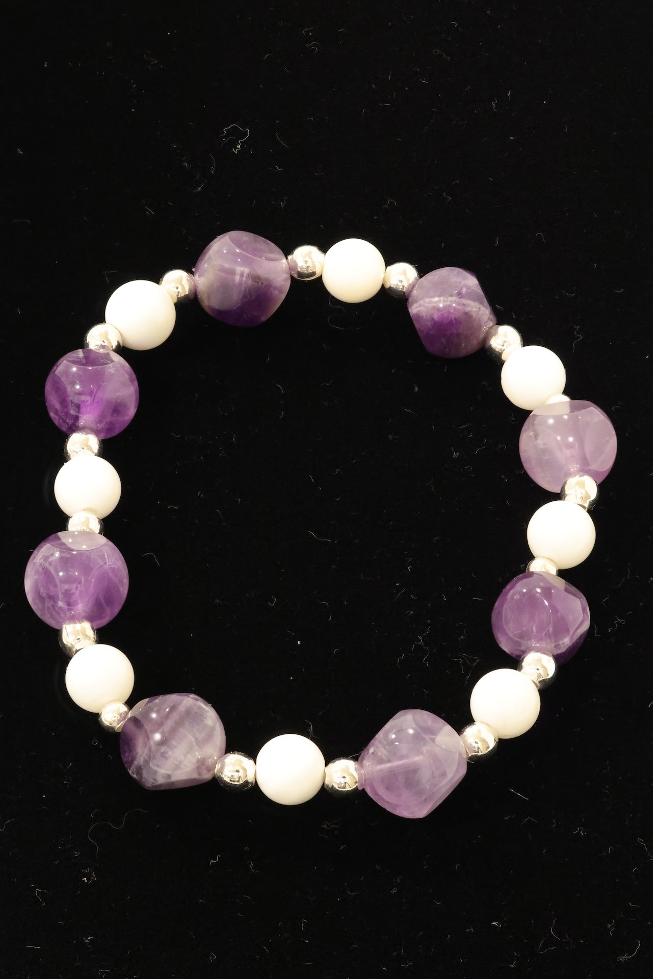 Amethyst and Malaysian Jade Dyed Quartz