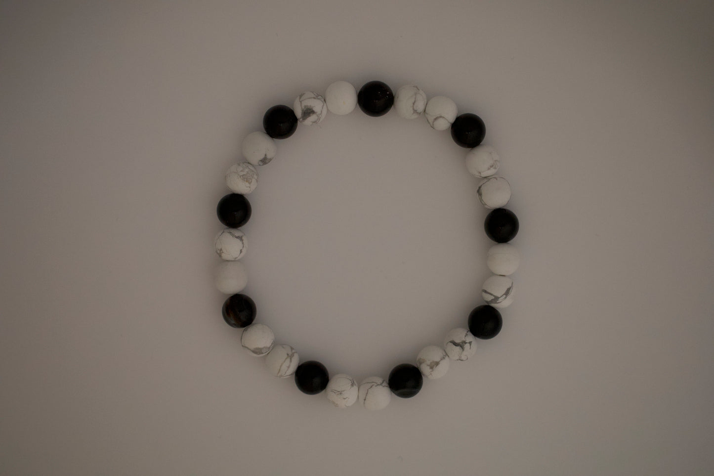 Men's Howlite and Black Onyx Bracelet