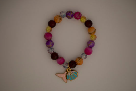 Mermaid Glass Bead Bracelet