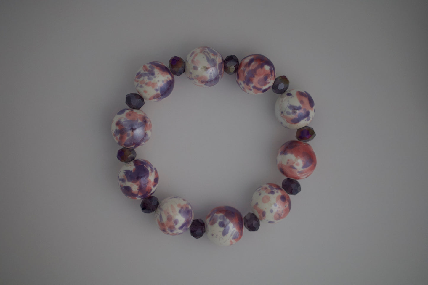 Porcelain and Rondelle Bracelet