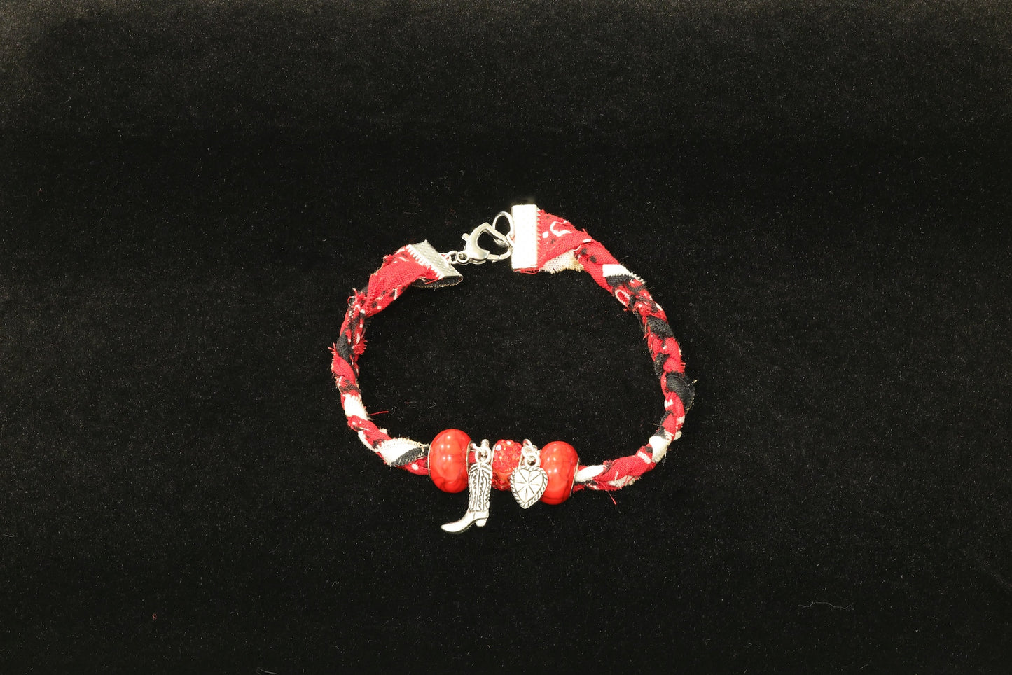 Western Bead with Boot Bracelet