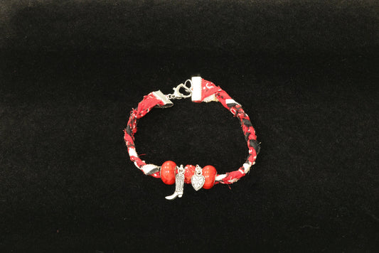 Western Bead with Boot Bracelet