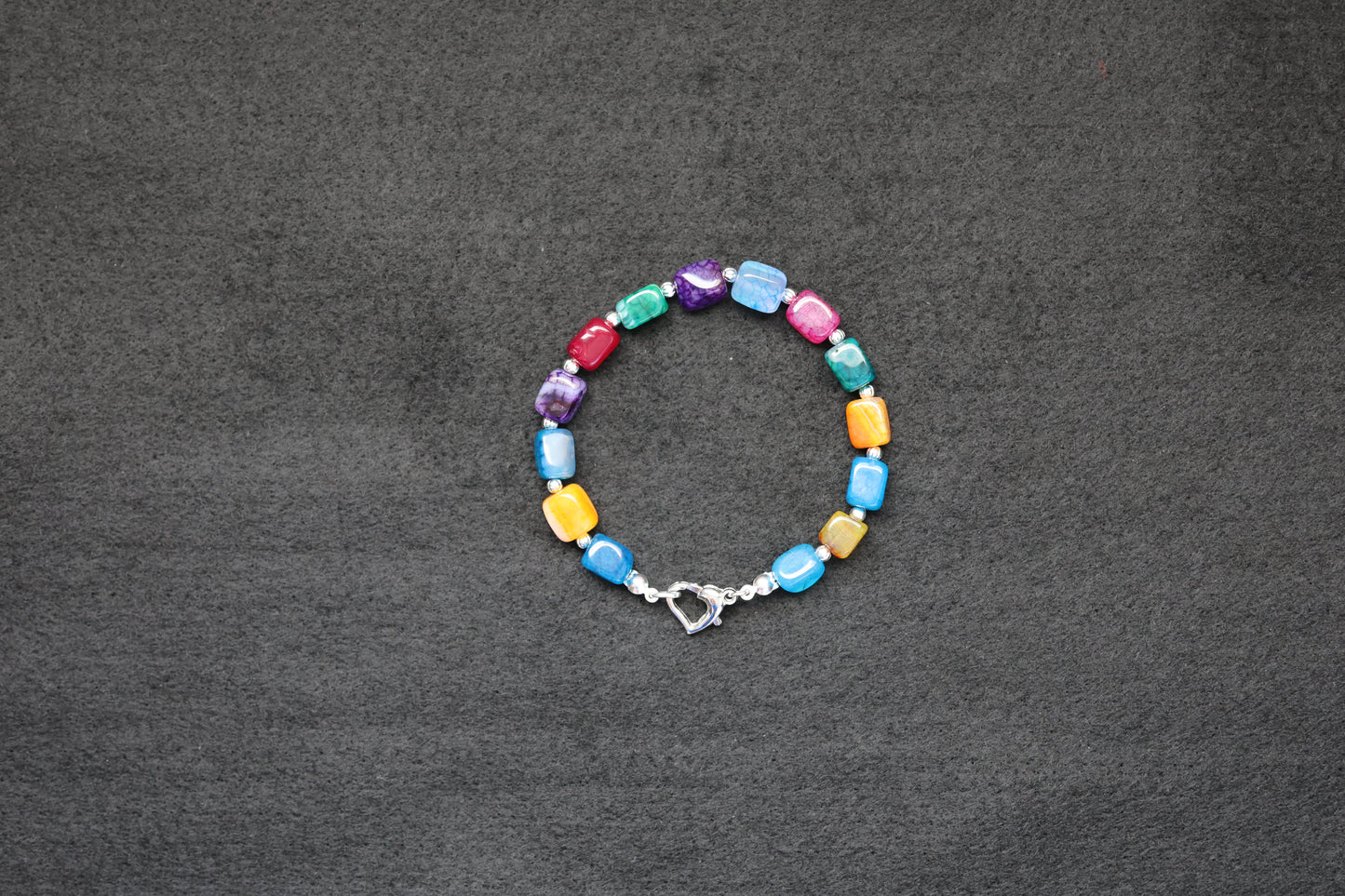 Dyed Agate Bracelet