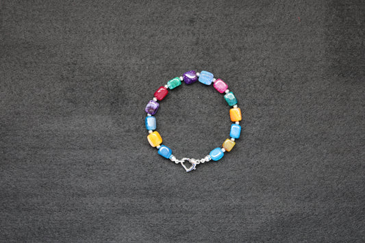 Dyed Agate Bracelet